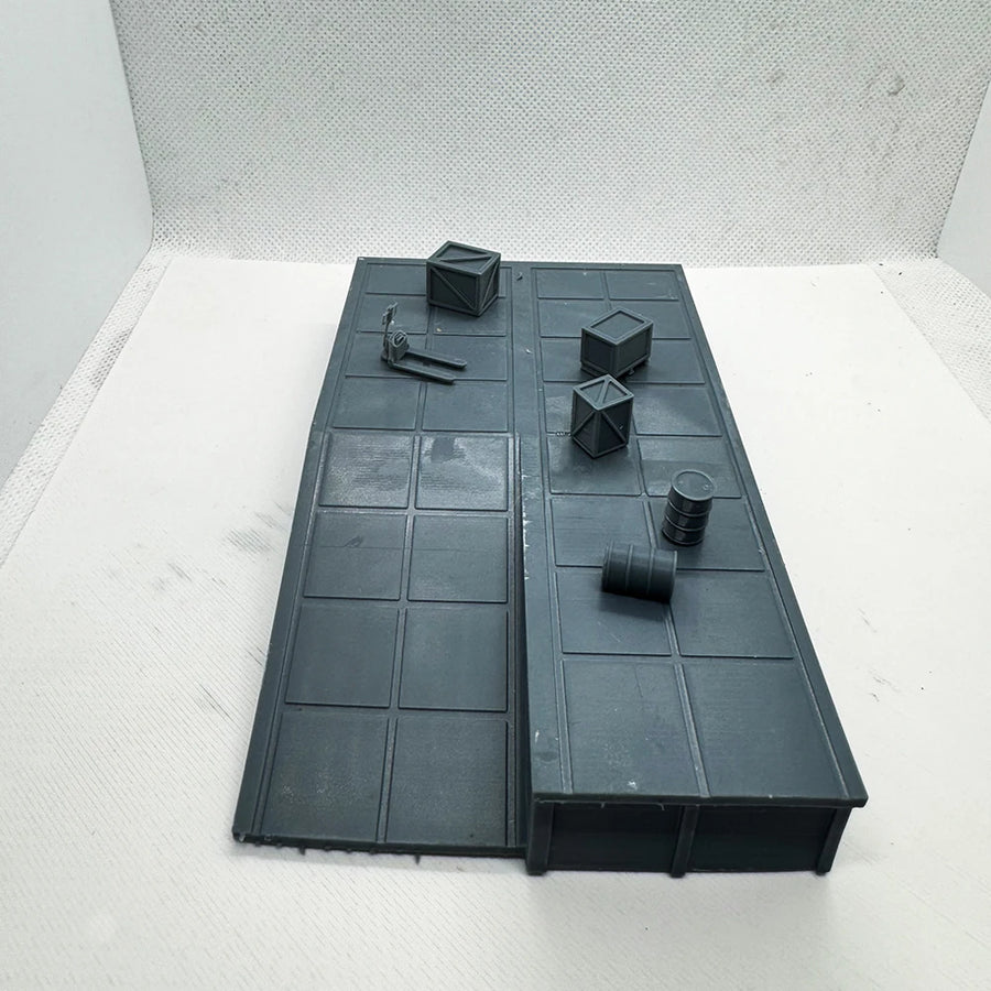 Wide Railway Platform Loading Dock Diorama 1:220 Z Scale Resin Kit - 1/220 resin model view 5
