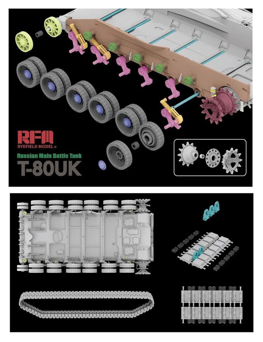 Russian T-80UK Main Battle Tank 1/35 Scale Resin Model Kit - 1/35 resin model view 5