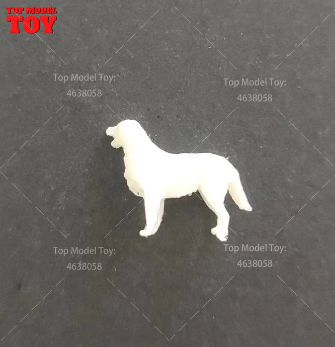 Labrador Retriever Dog 1/64 Resin Miniature Figure for Diorama - 1/64 resin model view 2