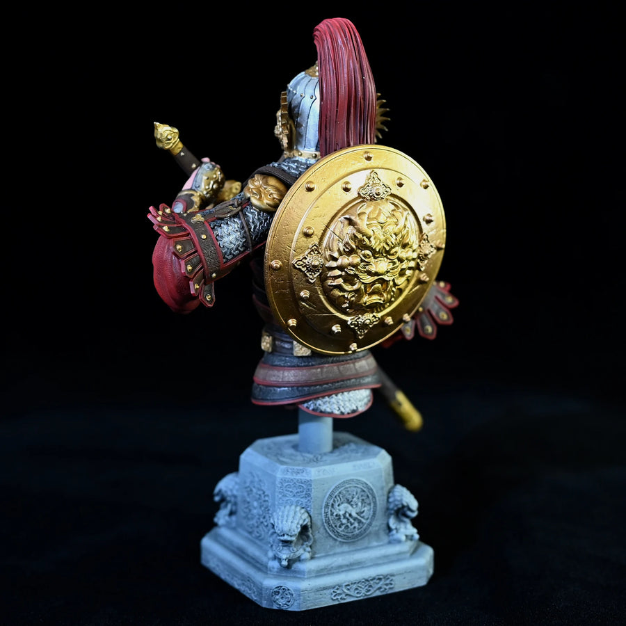 Ancient Chinese Warrior General 110mm Resin Bust Figure - 110mm resin model view 5
