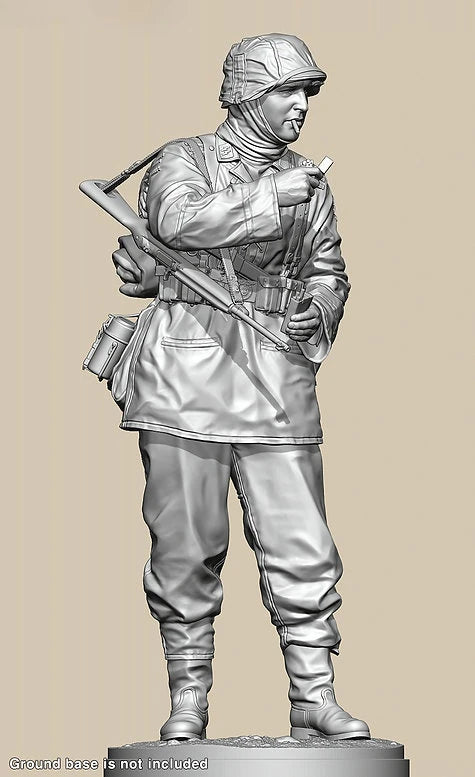 WWII German Soldier with Domino Bust 90mm Resin Kit - resin model view 2