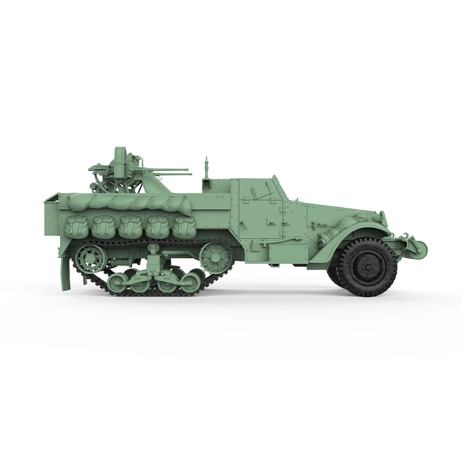 German Sd.Kfz Half-Track SPAA 1/144 Resin Vehicle Kit - resin model view 4