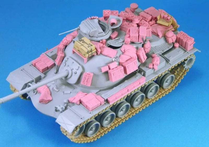 Vietnam War US Army M48A3 Tank Stowage 1/35 Resin Accessory Kit - 1/35 resin model view 3