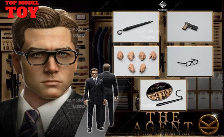 Spy Agent Businessman Assassin 1/6 Resin Figure - 1/6 resin model view 5