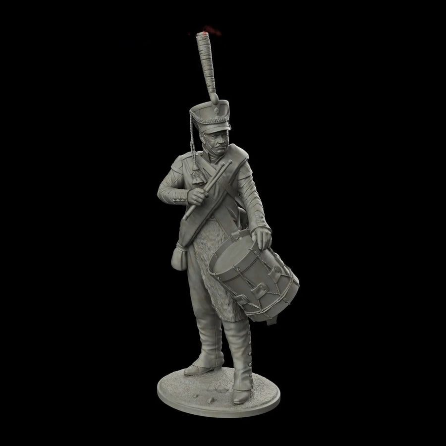 Russian Imperial Drummer 75mm Resin Figure Kit - 75mm resin model view 4