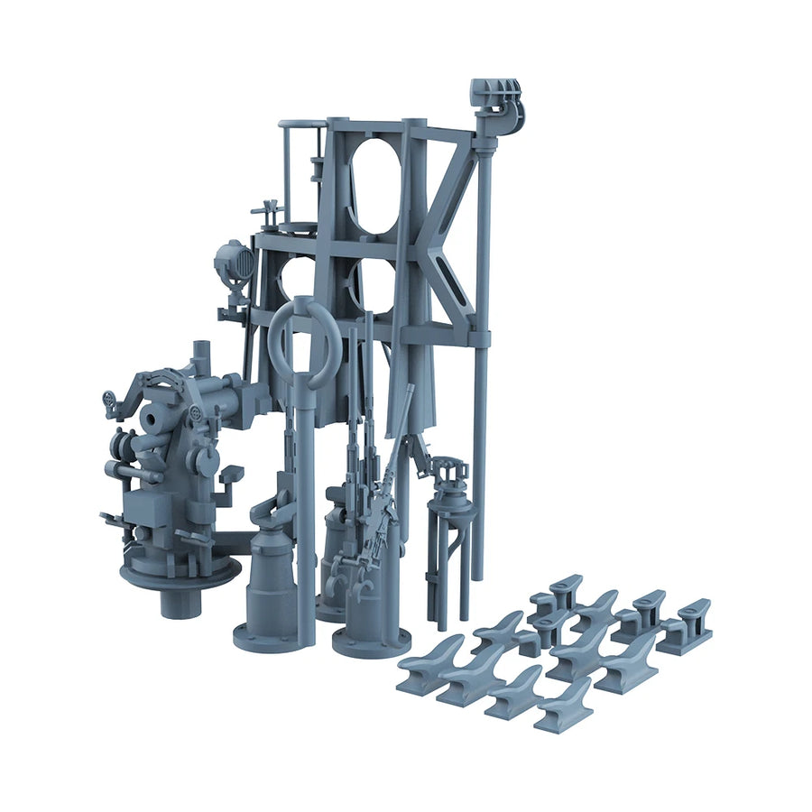 Gato Class Submarine 1/144 Scale Resin Detail Set Kit - 1/144 resin model view 3