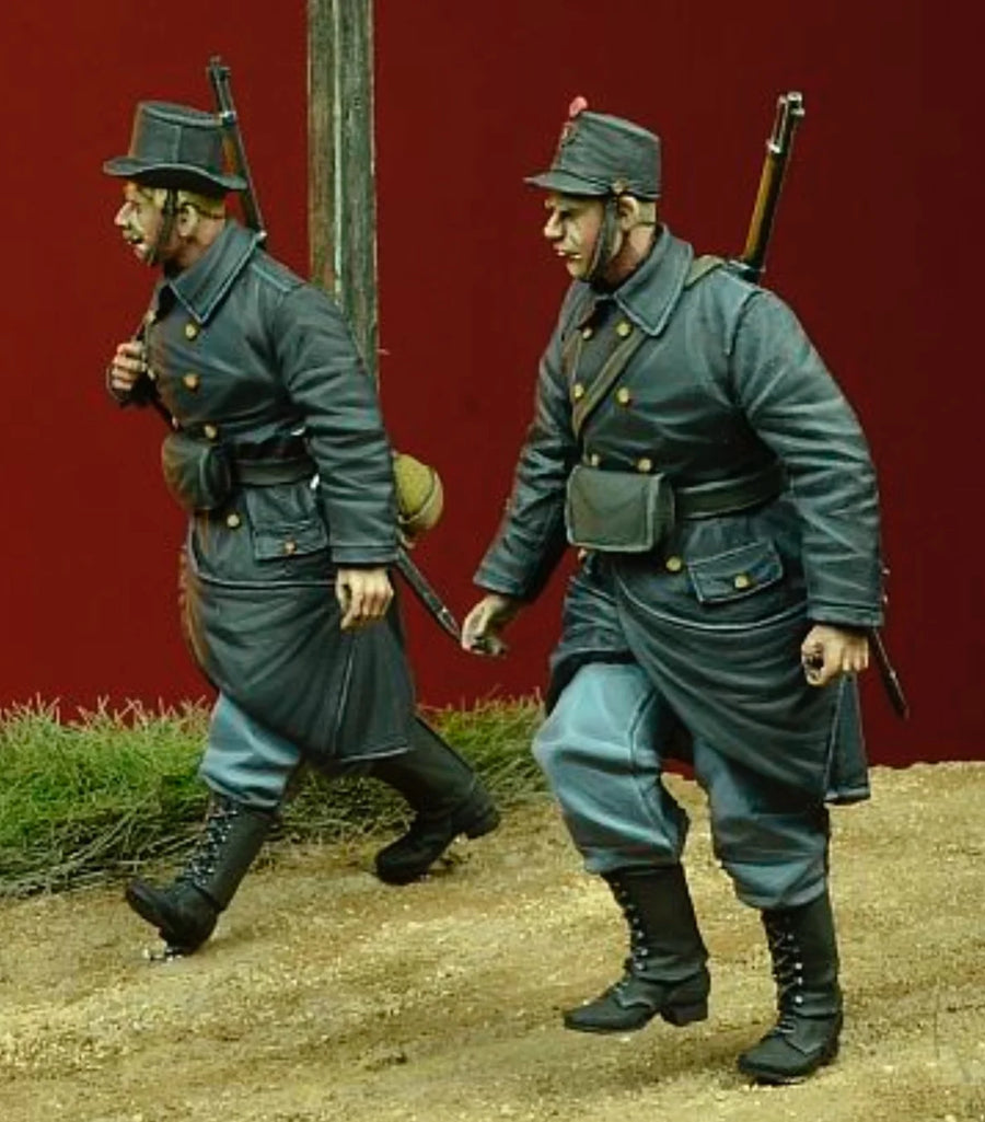 WWI German Soldiers with Dog Cart 1/35 Resin Figure Kit - 1/35 resin model view 5