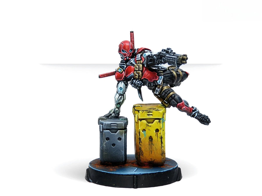 Sci-Fi Cyberpunk Characters Set with Futuristic Weapons 40mm Resin Figure Kit - resin model view 5