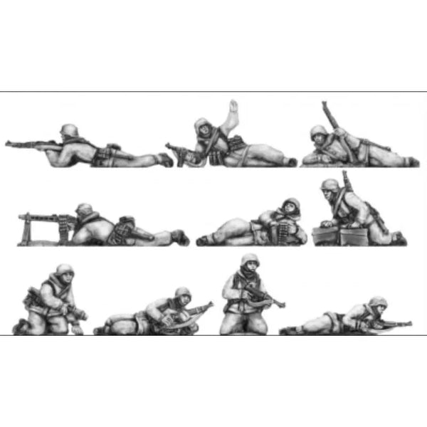 WWII German Winter Infantry 10-Figure Set 1/72 Scale Resin Kit