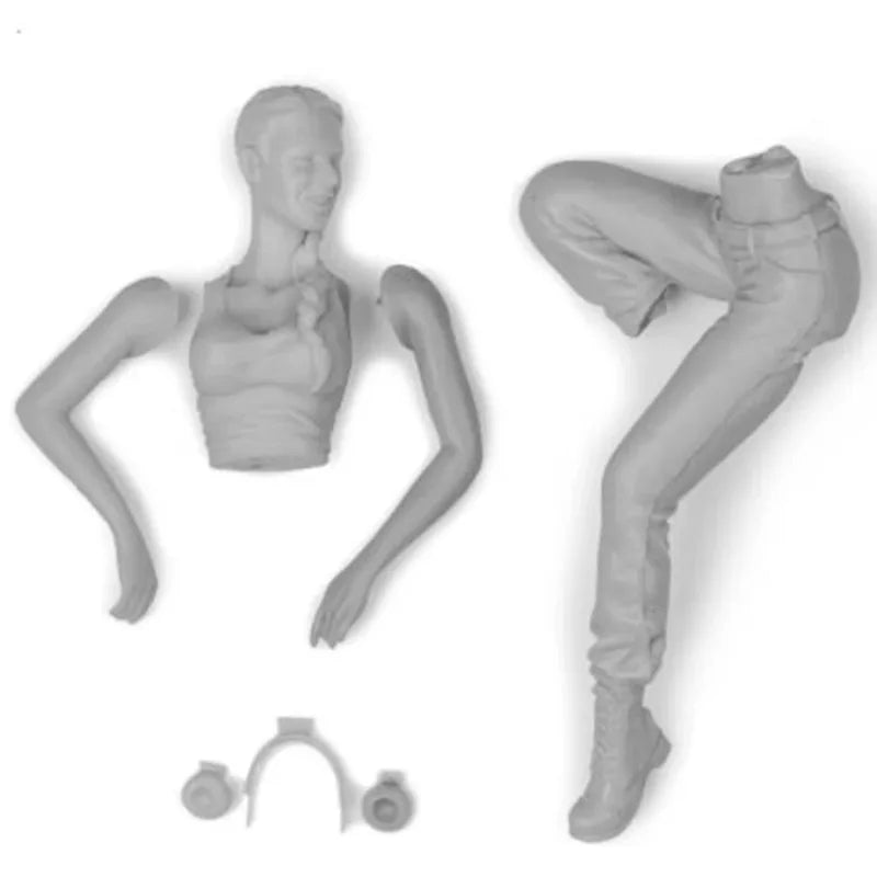 Modern Female Figure 1/16 Resin Multi-Part Kit with Separate Parts - resin model view 2