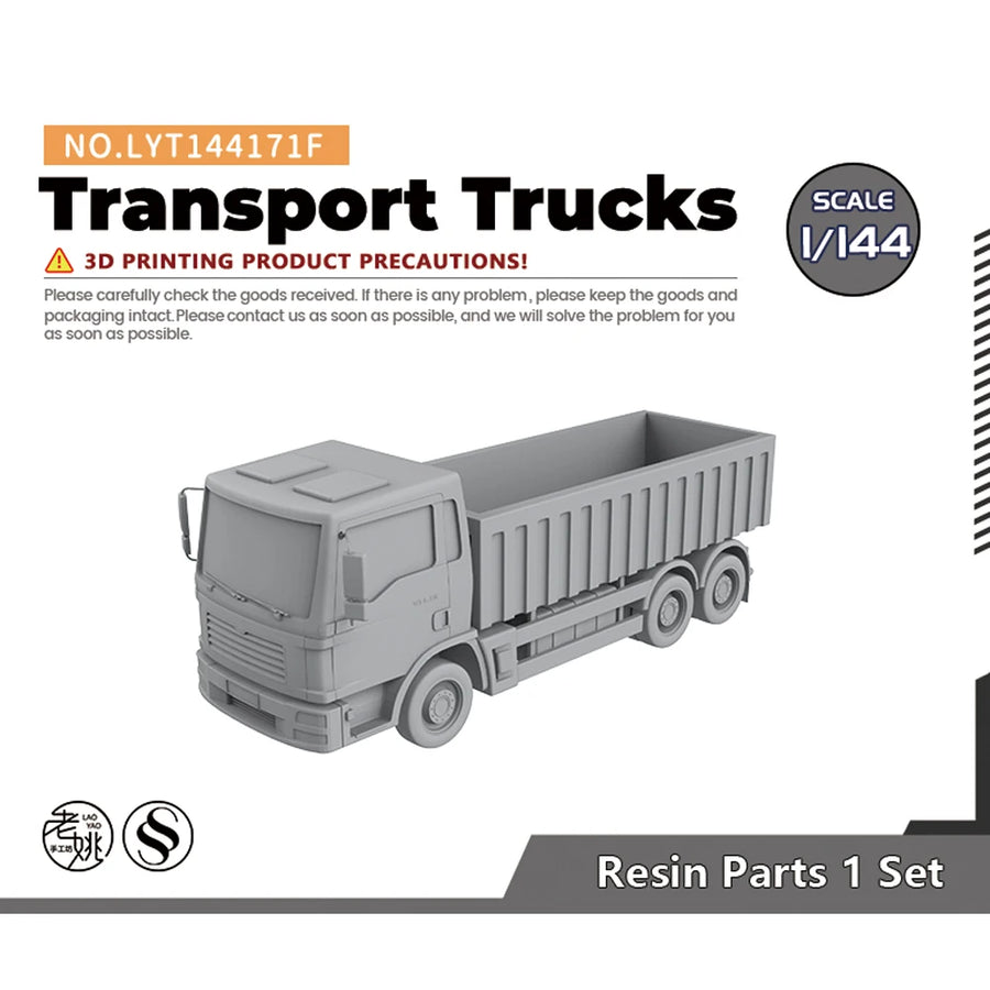 LYT171F Heavy Duty Dump Truck 1/87 Scale Resin Model Kit Set - 1/87 resin model view 5