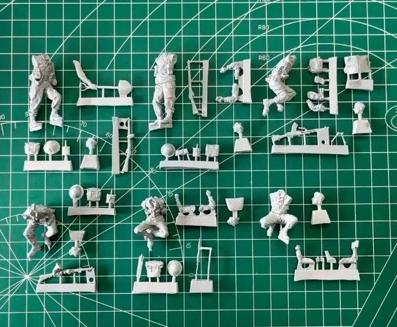 WWII British Infantry Squad 6-Figure Set 1/35 Resin Kit - 1/35 resin model view 2