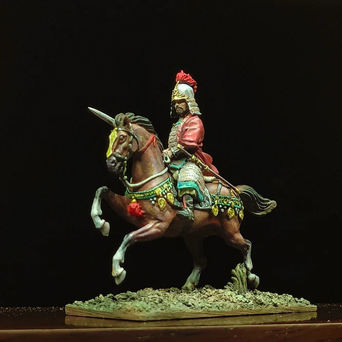 Song Dynasty General on Horseback 1/72 Resin Figure Kit - 1/72 resin model view 3