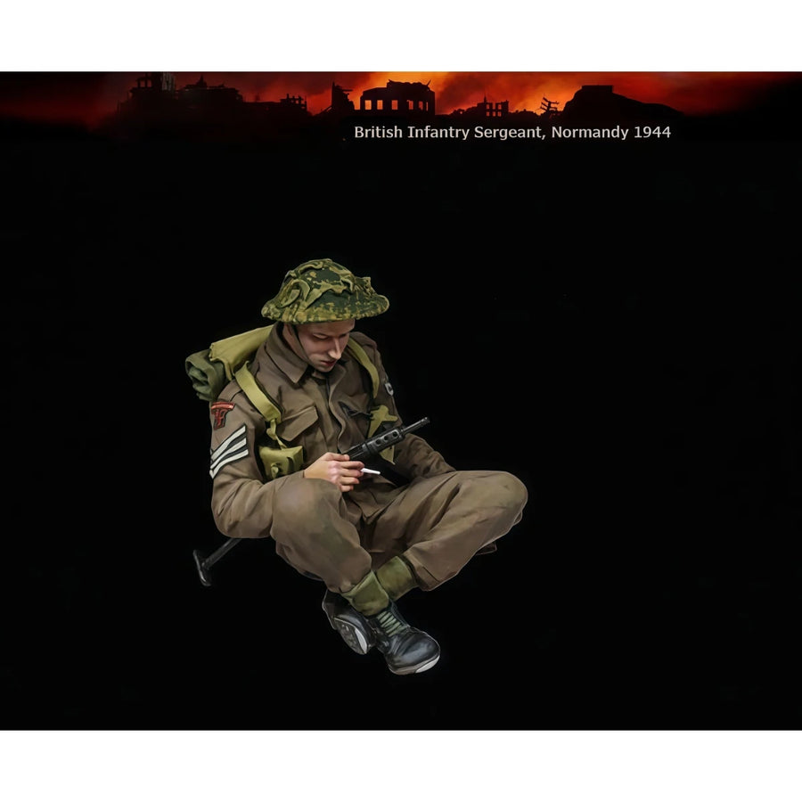 British Infantry Sergeant Normandy 1944 1/35 Resin Figure - 1/35 resin model view 3