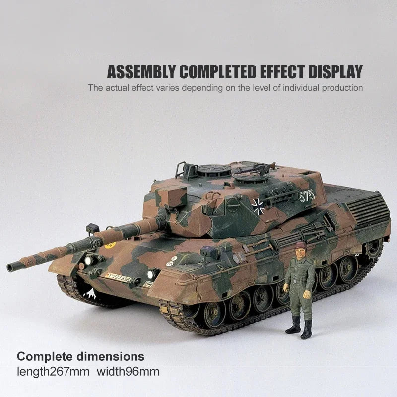 West German Leopard A4 Main Battle Tank 1/35 Scale Resin Model Kit - 1/35 resin model view 4
