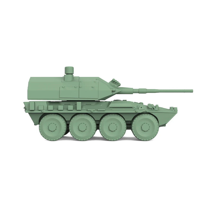 Modern 8-Wheeled Armored Fighting Vehicle with Turret Gun 1/35 Resin Vehicle Kit - resin model view 3