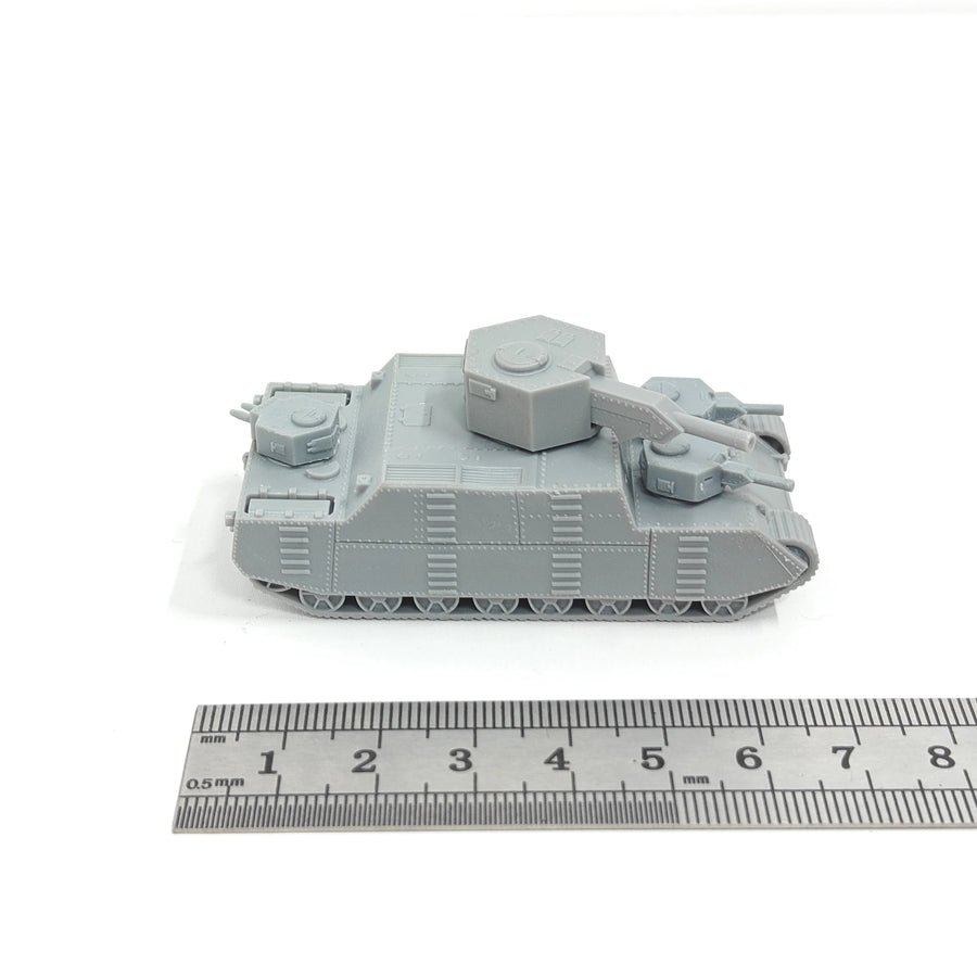 Type 120 O-I Super-Heavy Tank 1/144 Scale Resin Model Kit - 1/144 resin model view 3