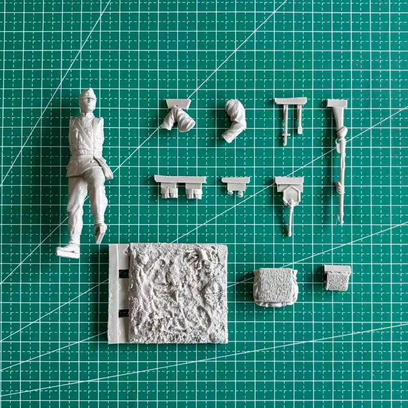 WWI Austro-Hungarian Infantry Soldier 1/24 Resin Figure Kit - 1/24 resin model view 2