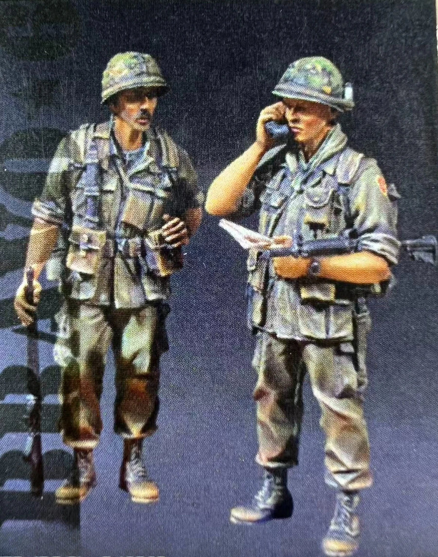 Vietnam War US Army Officer 1/35 Resin Figure Kit - 1/35 resin model view 2