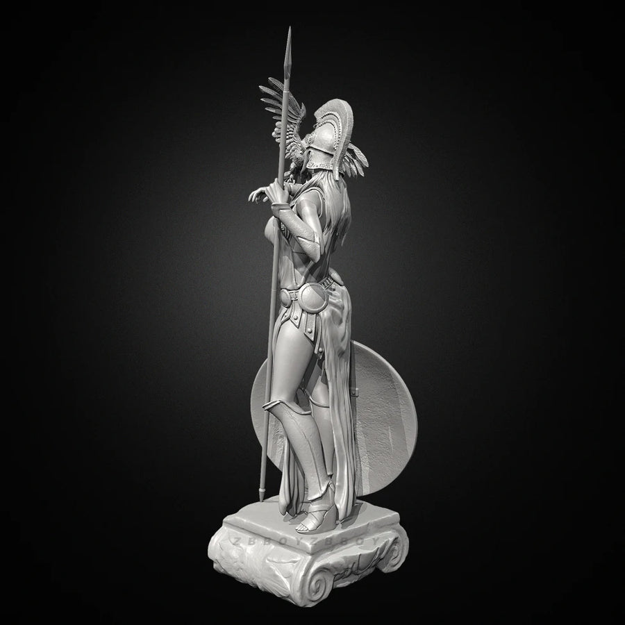 Warrior Goddess with Eagle and Spear - 38mm Resin Figure Kit - 38mm resin model view 4