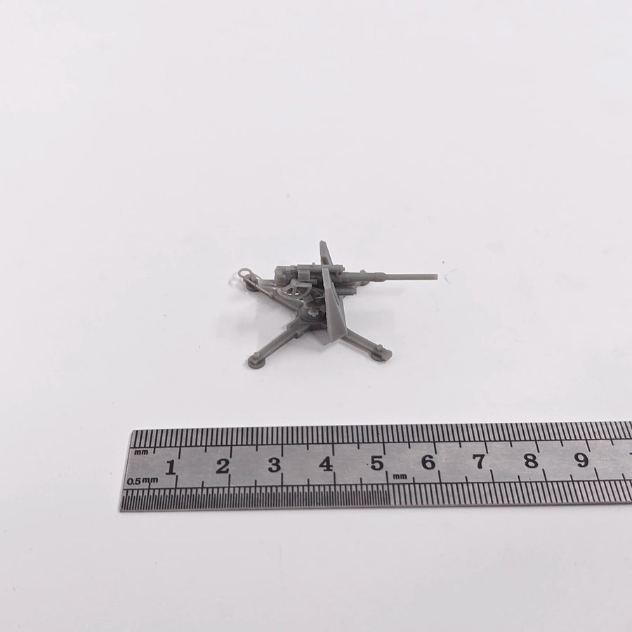 WWII German Flak 36 88mm Anti-Aircraft Gun 1/144 Resin Model Kit - 1/144 resin model view 2