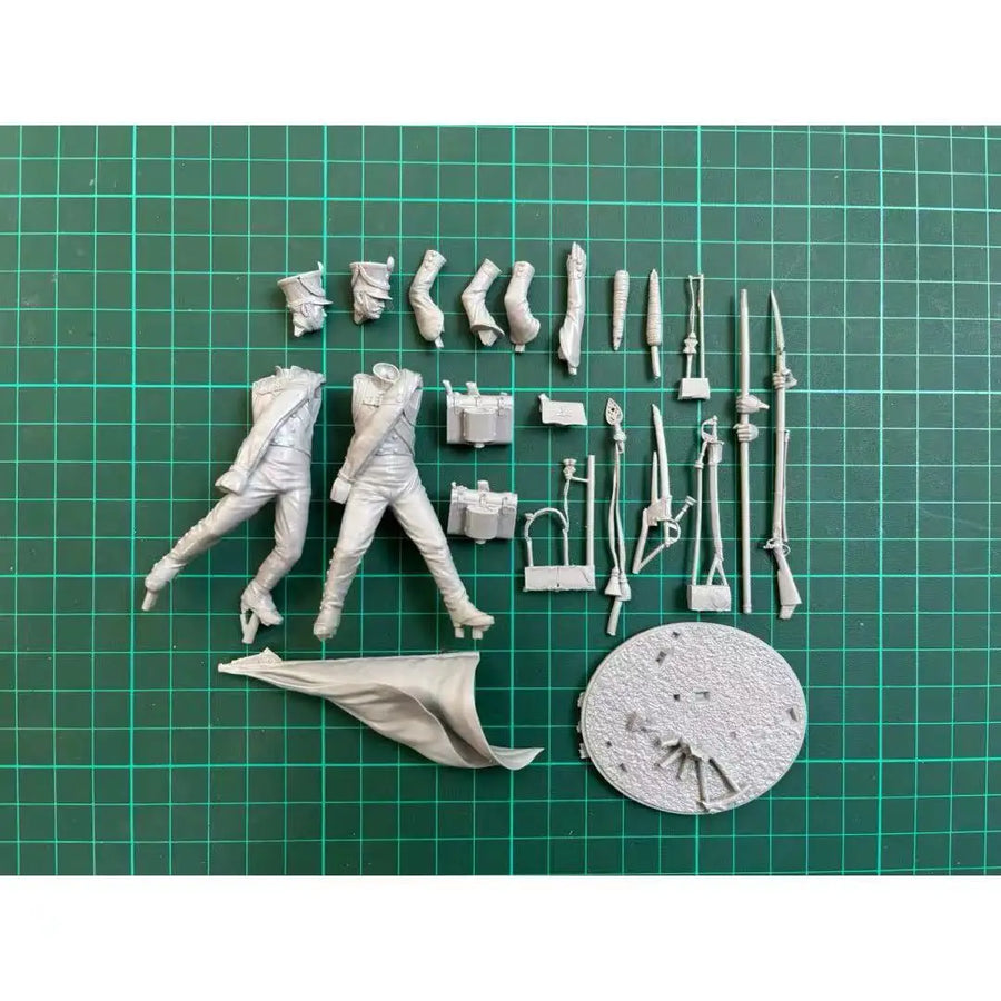 Napoleonic Russian Soldier Borodino 1812 75mm Resin Figure Set - 75mm resin model view 6
