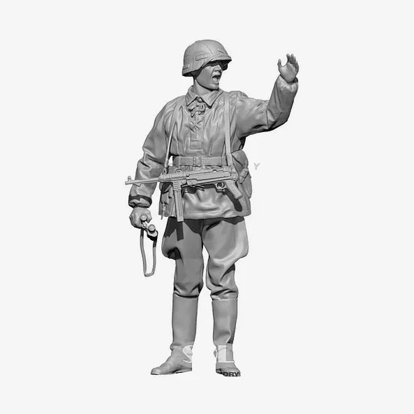 WWII Soldier Gun Crew Team 1/35 Scale Resin Figure Diorama Set - 1/35 resin model view 4