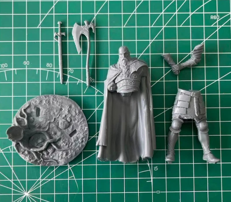 Ancient Warrior Viking King 75mm Resin Figure Kit - 75mm resin model view 2