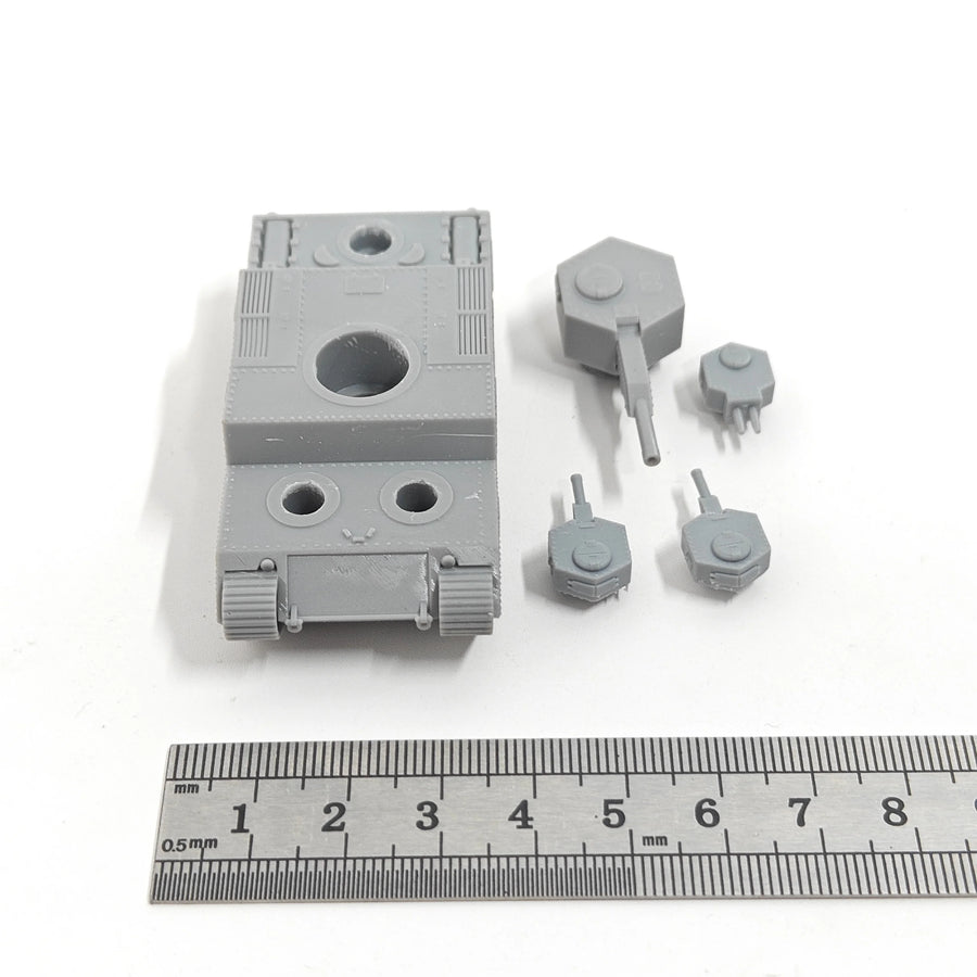 Type 120 O-I Super-Heavy Tank 1/144 Scale Resin Model Kit - 1/144 resin model view 2