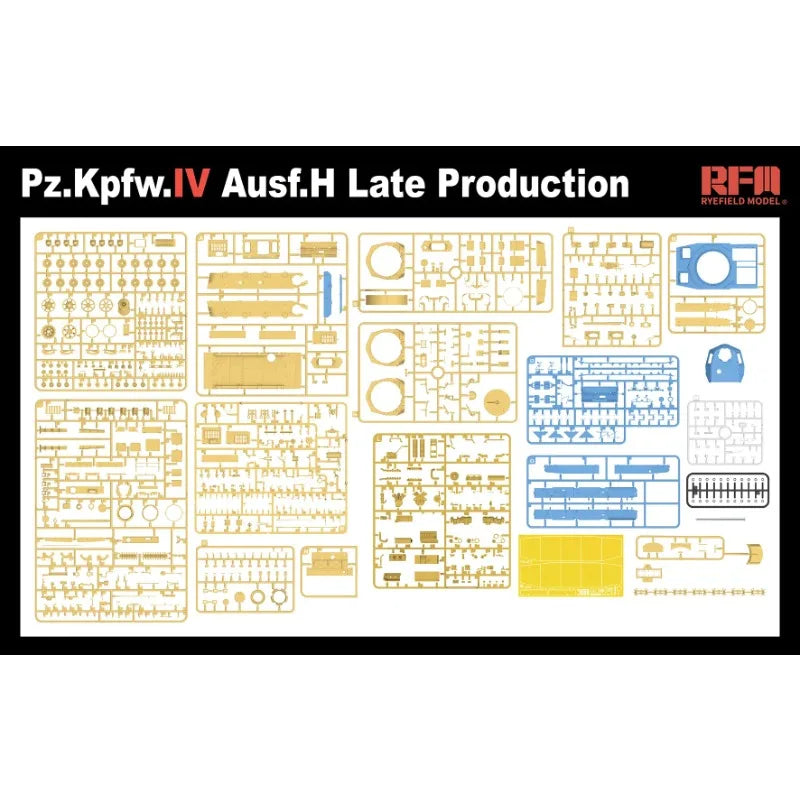 Pz.Kpfw.IV Ausf.H Late Production 1/35 Resin Model Kit - 1/35 resin model view 6
