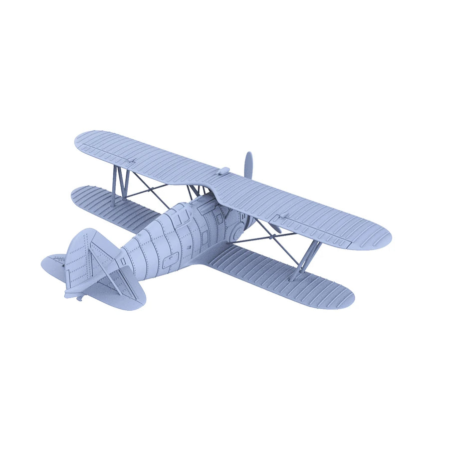 USN F3F-2 Biplane Fighter 1/72 Scale Resin Model Kit - 1/72 resin model view 2