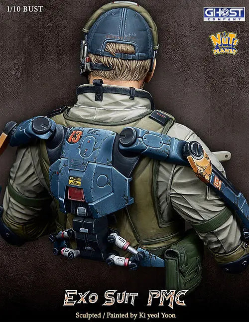 PMC Soldier EXO Suit PMC 1/10 Resin Bust Kit - 1/10 resin model view 2