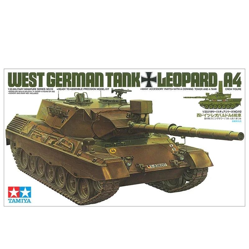 West German Leopard A4 Main Battle Tank 1/35 Scale Resin Model Kit - 1/35 resin model view 2