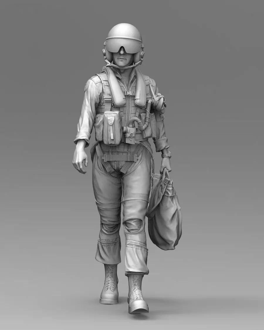 U.S. Navy Aircraft Pilot 1/35 Resin Figure Kit - 1/35 resin model view 3