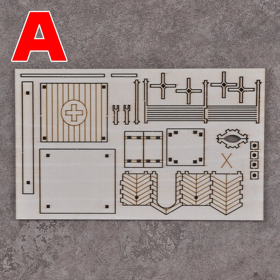 Architectural Command Post Headquarters 1/72 Resin Terrain Kit - 1/72 resin model view 7