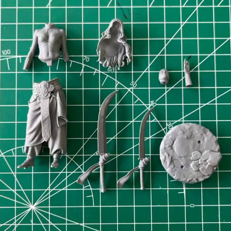 Zahiri Fantasy Middle Eastern Warrior Woman 1/24 Resin Figure - 1/24 resin model view 6