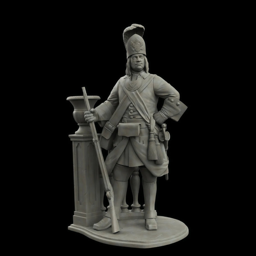 Russian Guards Grenadier Officer 75mm Resin Figure Kit - 75mm resin model view 3