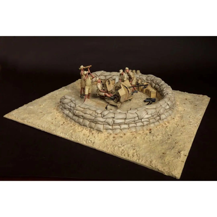 1/35 Circular Sandbag Emplacement (Resin Terrain) - resin model view 2
