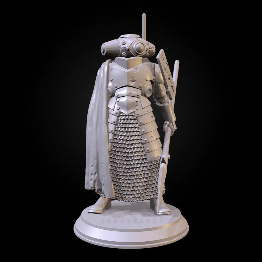 Samurai Warrior with Naginata 38mm Resin Figure Kit - 38mm resin model view 2