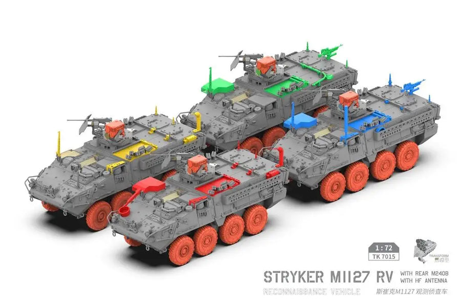 Modern US Army Stryker M1127 RV 1/72 Resin Model Kit - 1/72 resin model view 2