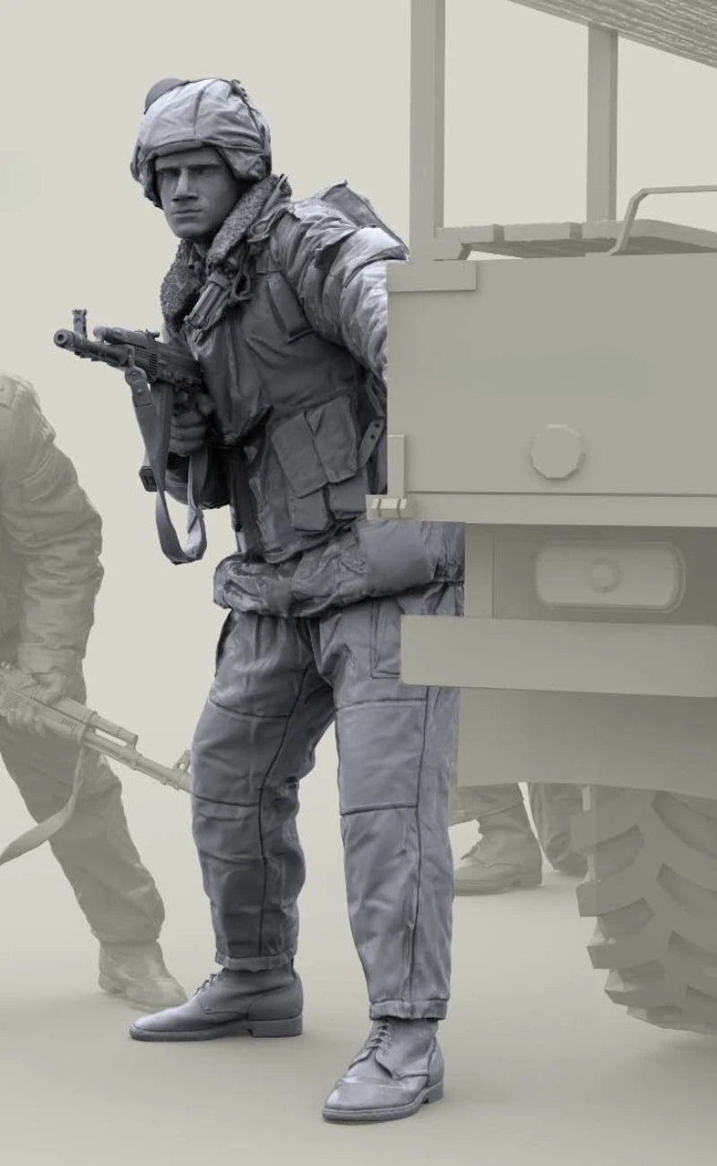 Russian Internal Troops Soldier 1/16 Resin Figure Kit - 1/16 resin model view 3