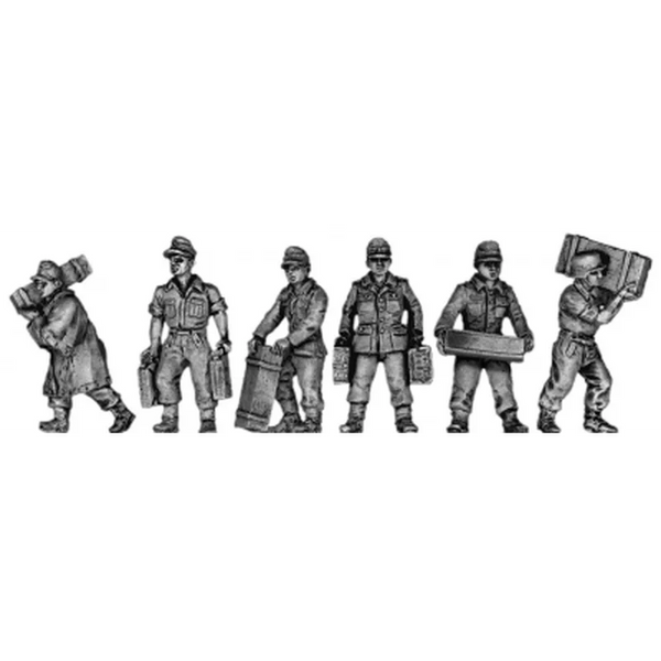 WWII German Infantry Squad 6-Figure Set 1/72 Resin Kit