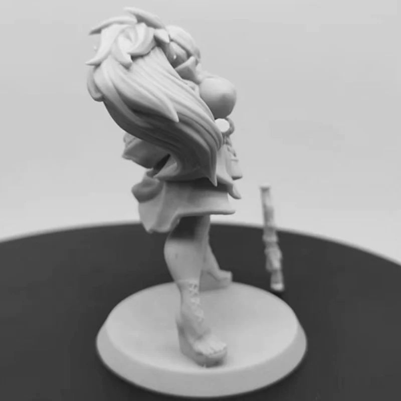 Female Samurai Baiken with Katana 1/24 Resin Figure Kit - 1/24 resin model view 4