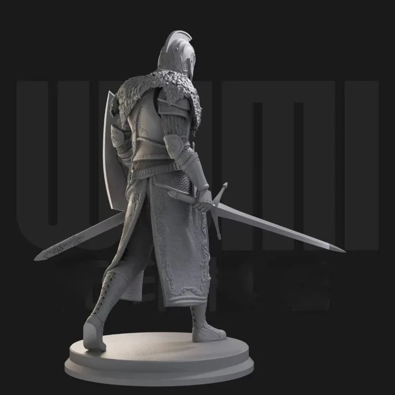 Medieval Knight with Shield and Sword 1/24 Resin Figure Kit - 1/24 resin model view 3