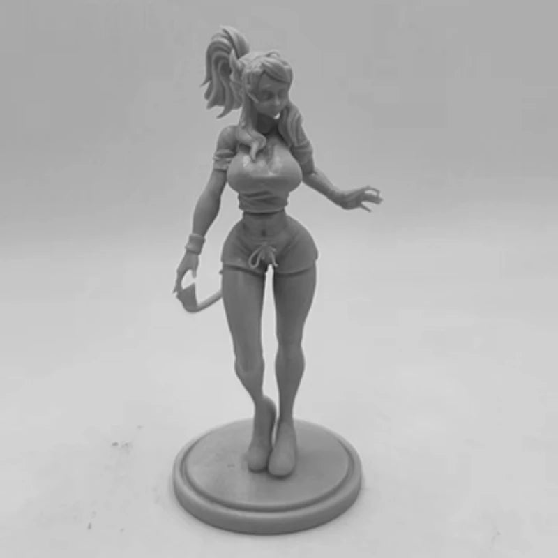Anime Demon Girl with Tail 1/24 Resin Figure Kit - 1/24 resin model view 4
