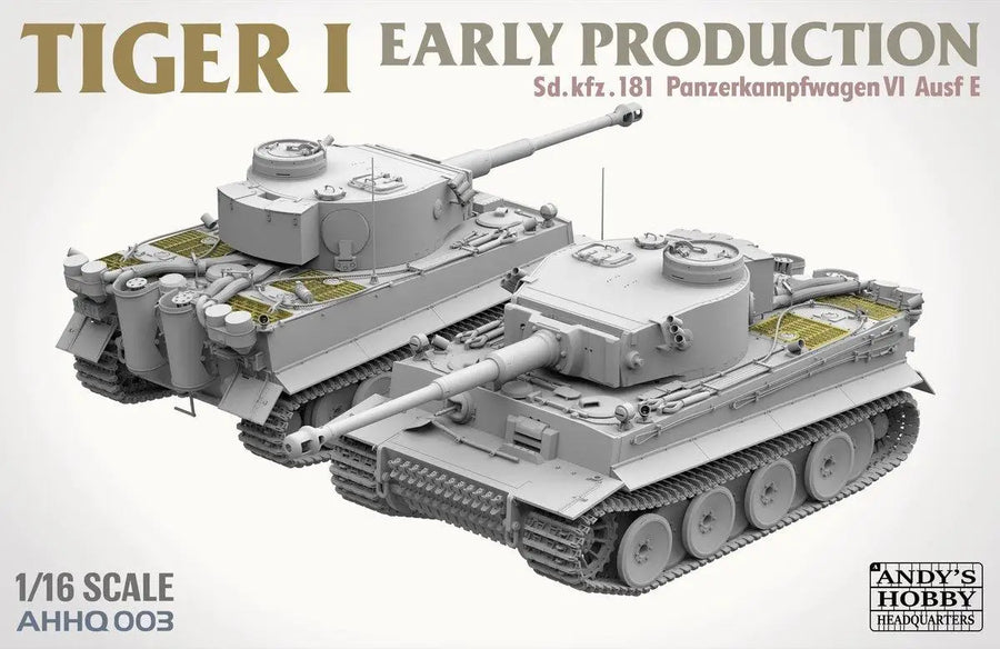 WWII German Tiger I Early Production 1/16 Resin Model Kit - 1/16 resin model view 5
