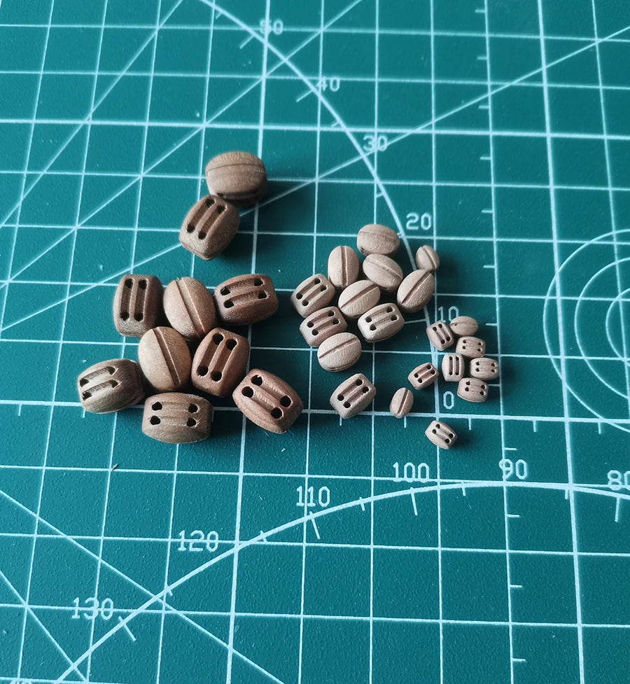Wooden Ship Rigging Blocks Resin Model Kit Accessories Set - resin model view 2