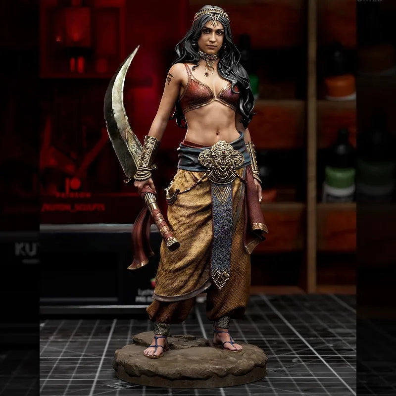 Zahiri Fantasy Middle Eastern Warrior Woman 1/24 Resin Figure - 1/24 resin model view 2