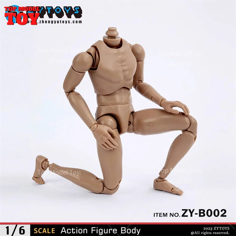 1/6 Scale Generic Male Action Figure Body Resin Kit - Wide Shoulder ZY-B002 - 1/6 resin model view 3