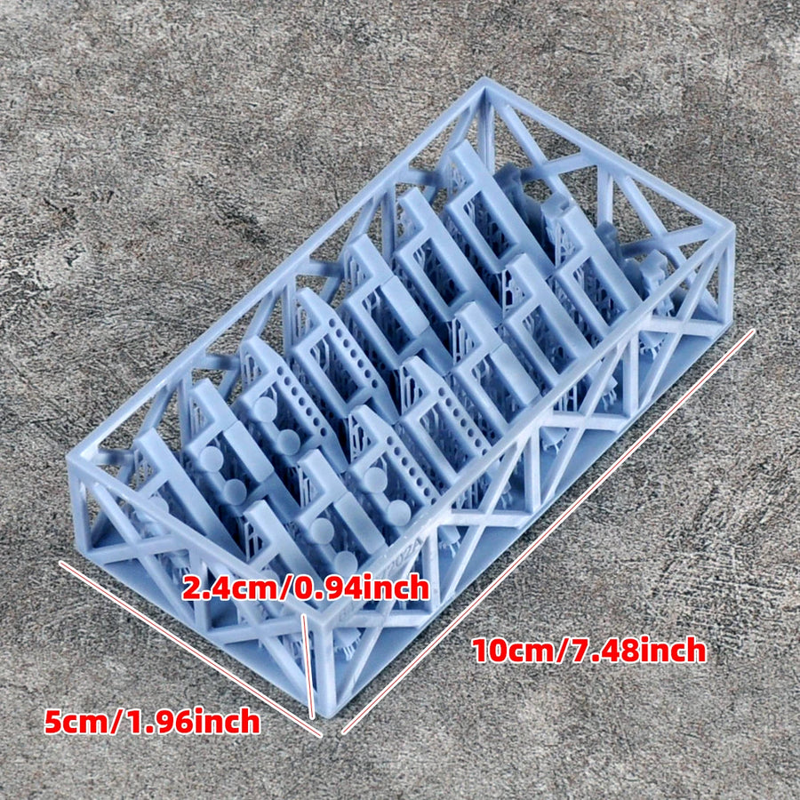 1/64 Scale Rocky Terrain Base & Roof Rack Guard Resin Diorama Set - resin model view 2